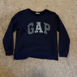 Large Blue and Silver Sweatshirt from Gap